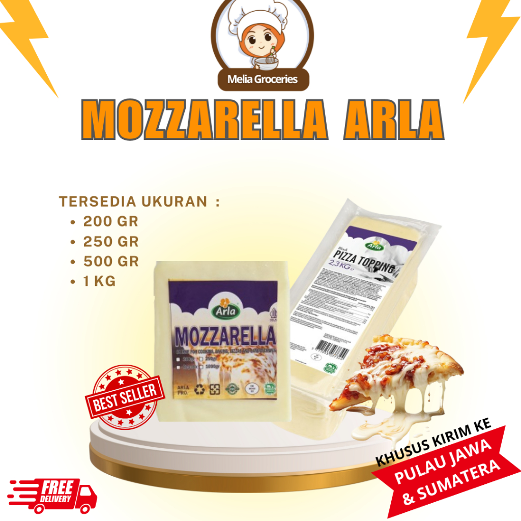 Mozarella Arla 1kg / Keju Mozarella Arla 1kg (halal)
