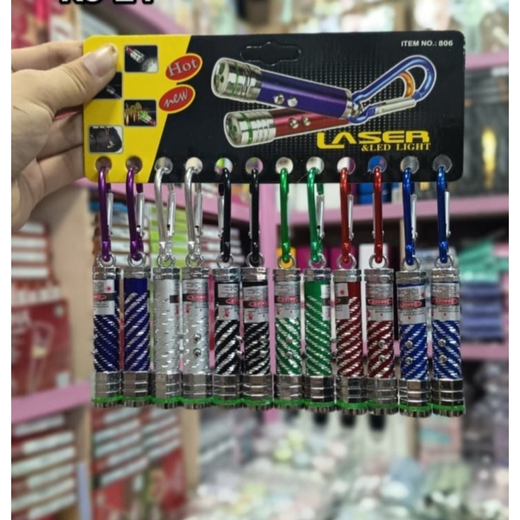 (12pcs)Mainan senter laser /senter jarak jauh