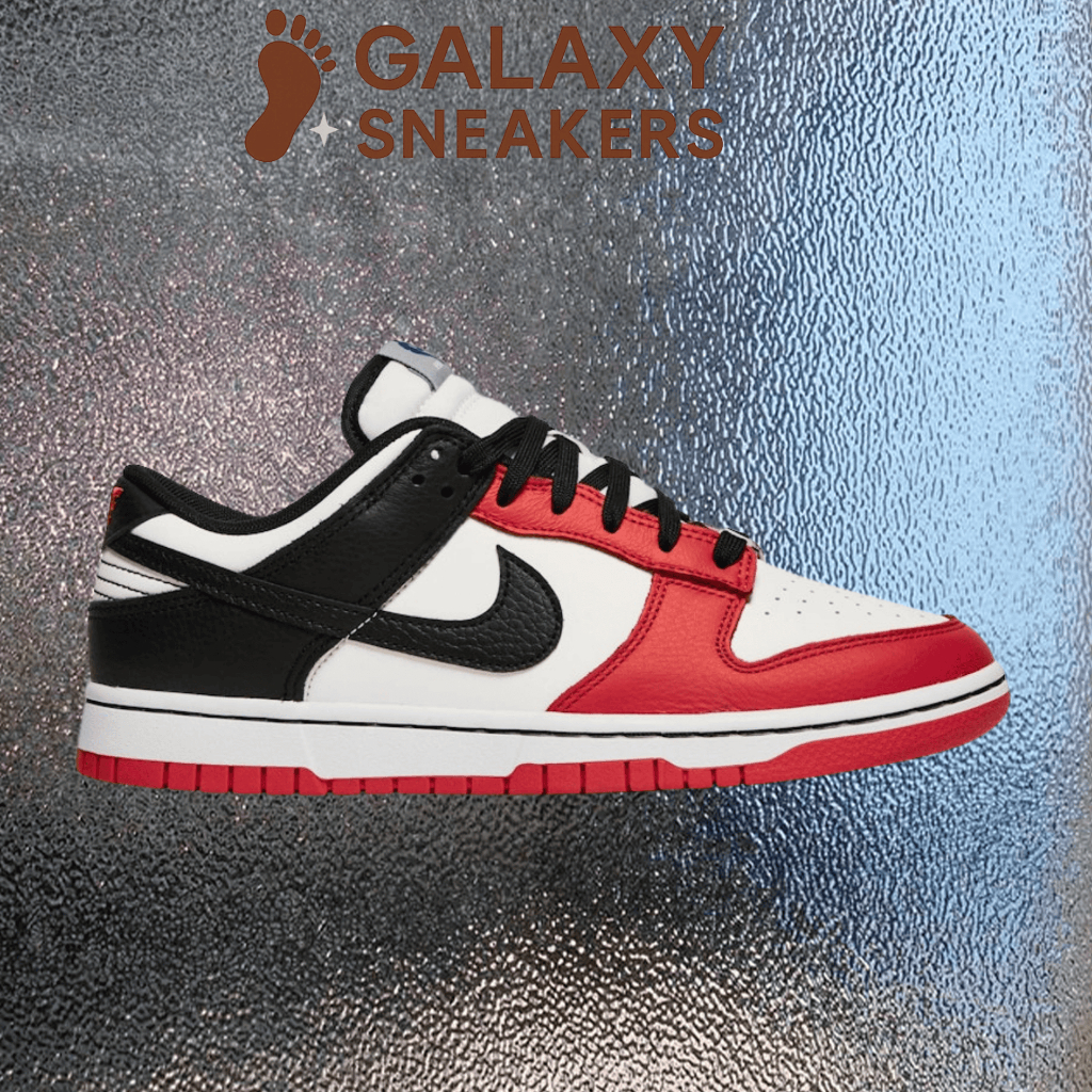 Sneakers Merah Hitam / Authentic / unisex / Dunk Low Embx