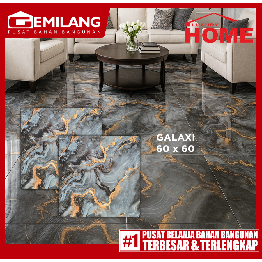 LUXURY HOME GRANIT GALAXI, ROMAN CREMA 60 x 60