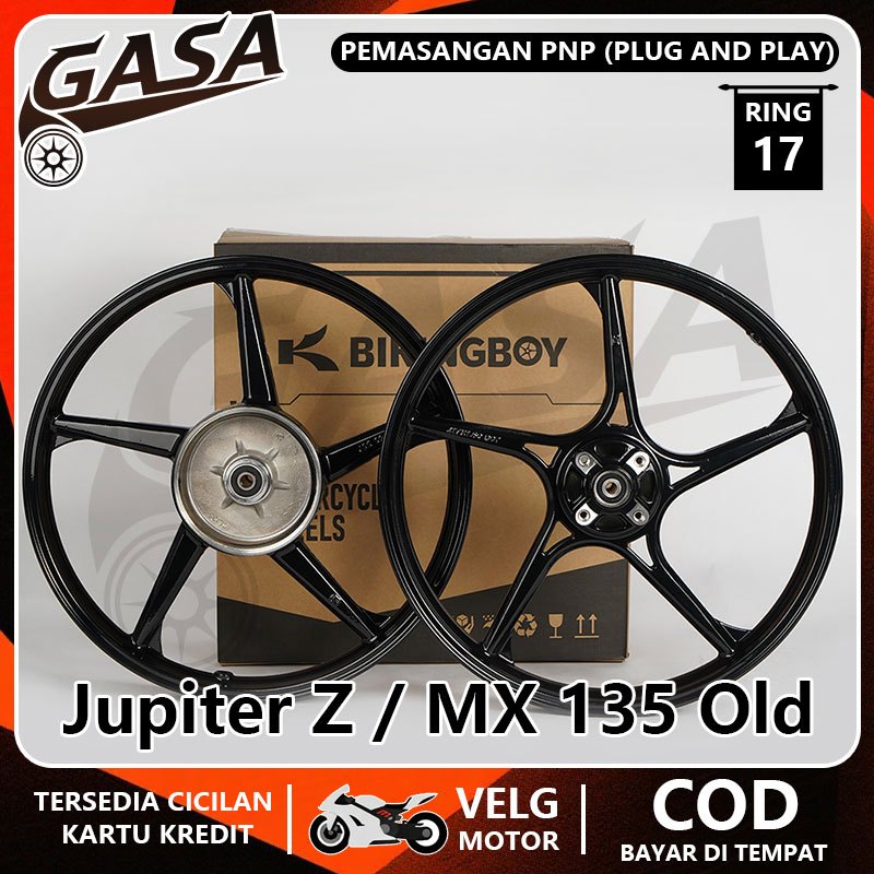 VELG BIKINGBOY PALANG 5 SP RING 17 Untuk Jupiter Z New/Z1/Burhan/Robot, MX 135 Old, Vega R/Rr/Zr New