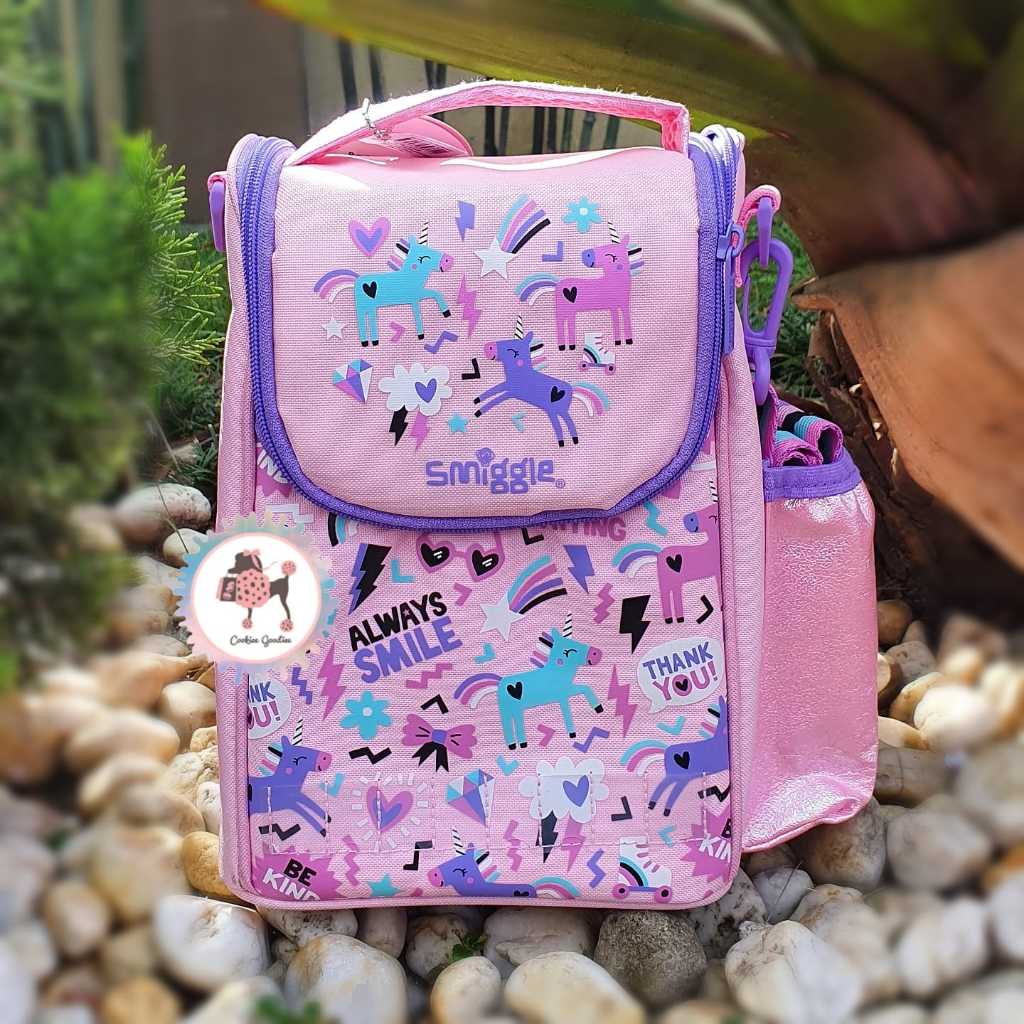 ORIGINAL Tas Bekal SMGLE Cloud Nine Junior Lunchbag with Strap - Pink