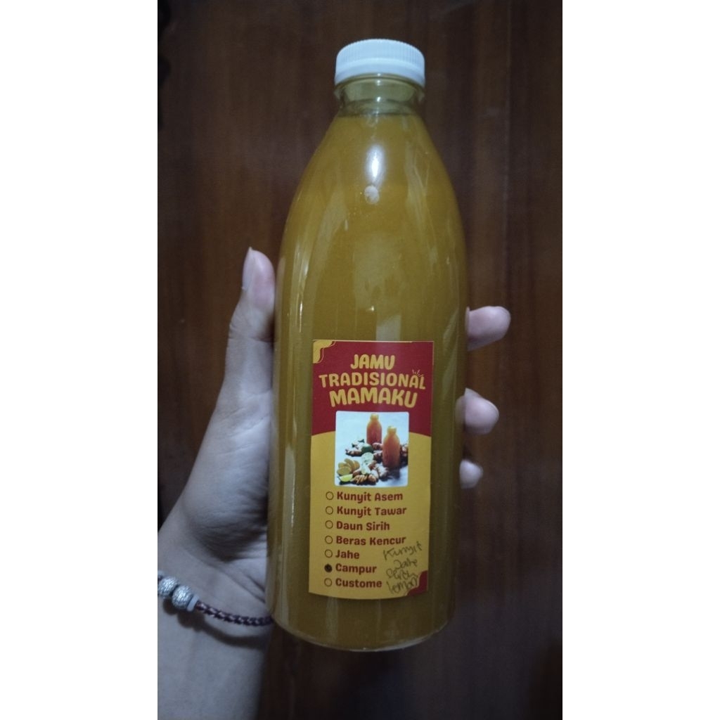 Campur: kunyit, jahe, sereh, lemon