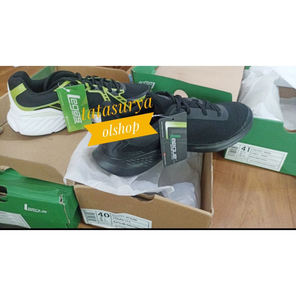 SEPATU PSO PERSIT OLAHRAGA LEGAS LEAGUE STINRAY STANCE HIJAU HITAM MUPUS SESUAI ATURAN ORIGINAL