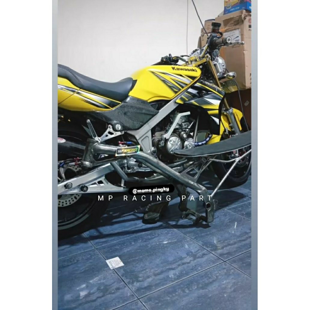 frame kerangka sasis batangan rangka drag satria Fu 500m selembar bebas bobot 5,5kg