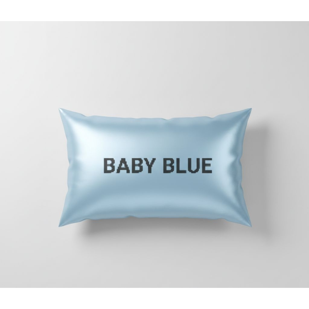 sarung bantal 30x55 30x50 bahan satin silk polos cinta anti jerawat rambut rontok bantal tidur junio