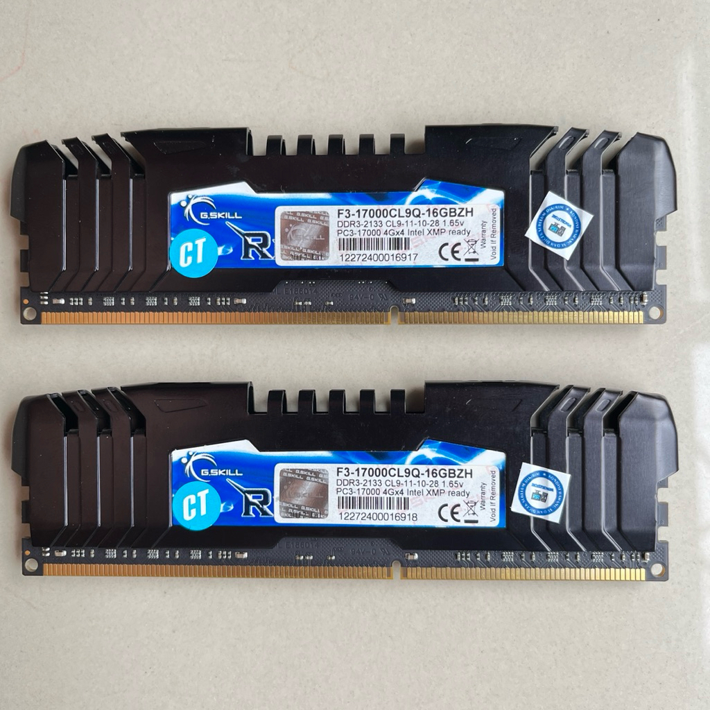 RAM GAMING G.SKILL 8GB KIT 2X4GB PC3-17000/2133MHZ DDR3 RIPJAWS Z HITAM LONGDIMM