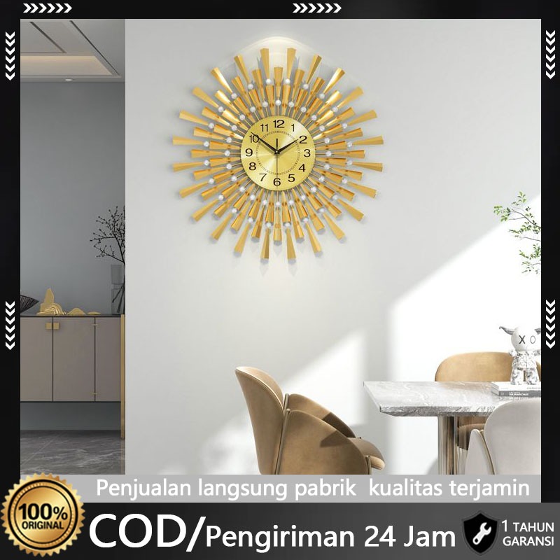 Jam Dinding Dekoratif Besi Tempa Klasik Cocok Digunakan Di Ruang Tamu Kamar Tidur Dan Ruang Makan