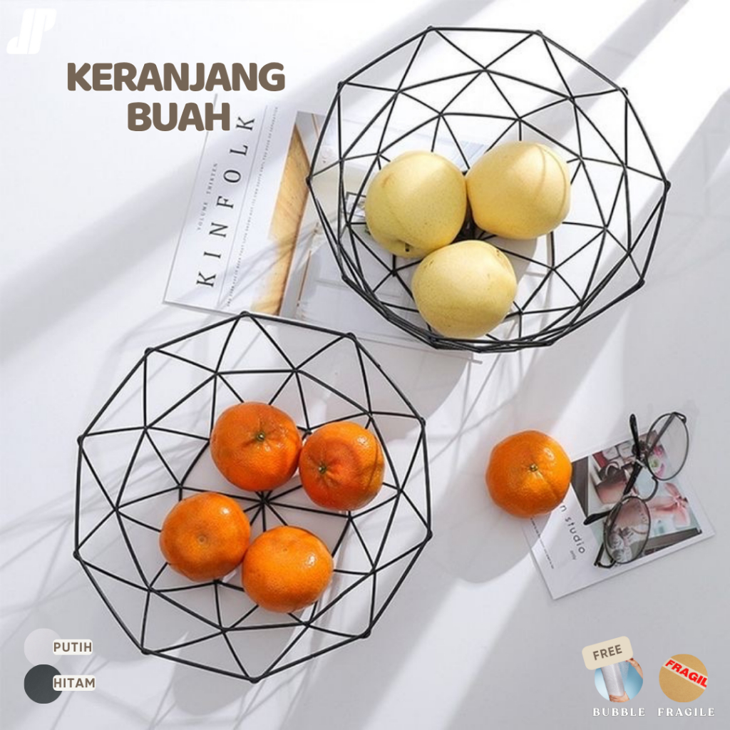 KERANJANG BUAH BESI KERANJANG BUMBU DAPUR PENYIMPANAN BUAH SAYUR