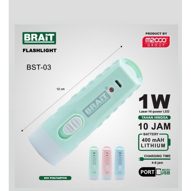 Senter Kecil Bst03/ Senter Mini/Senter Kemah cas