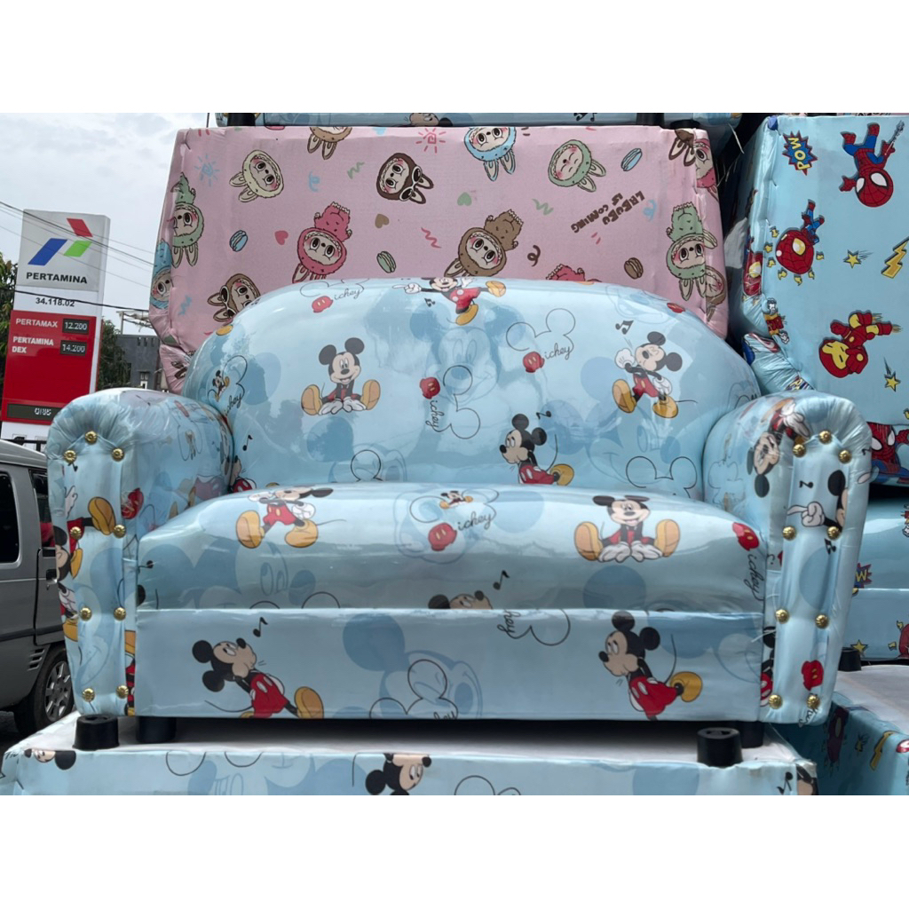SOFA ANAK KARAKTER,KURSI ANAK,SOFA LABUBU,DINO,KARTUN
