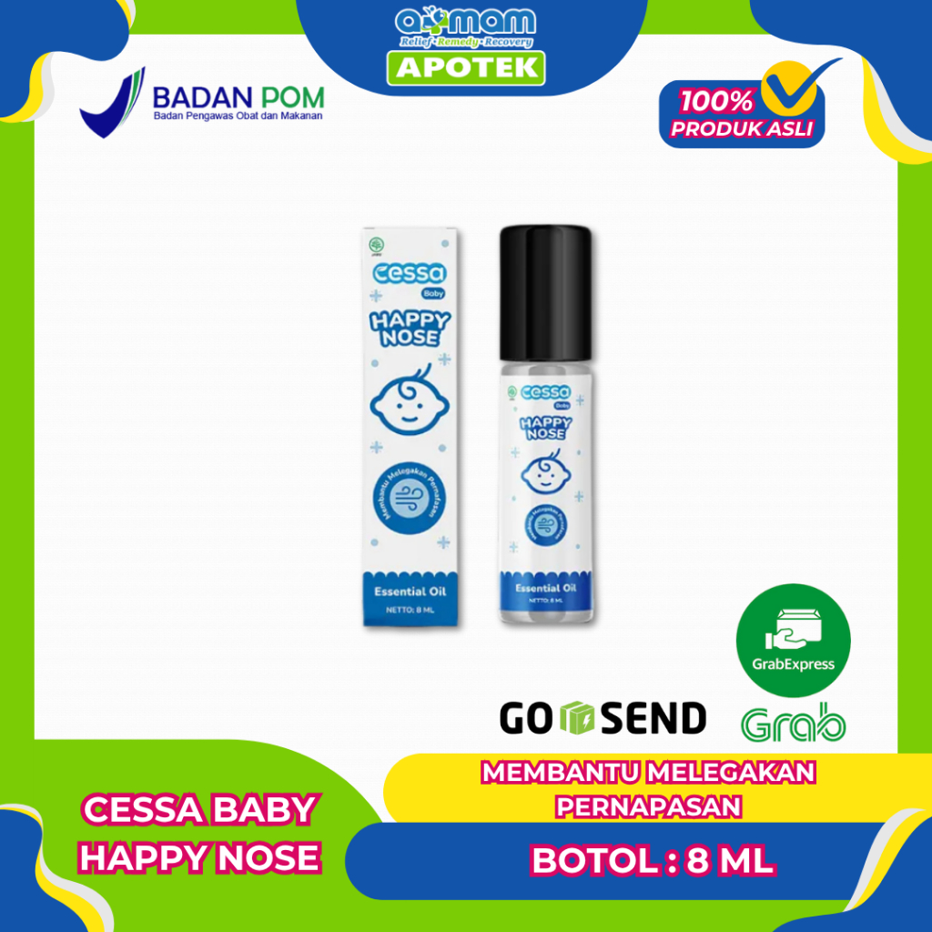 Cessa Baby Happy Nose Cough and Flu Single Product - Cessa Baby Biru Happy Nose 8 ml