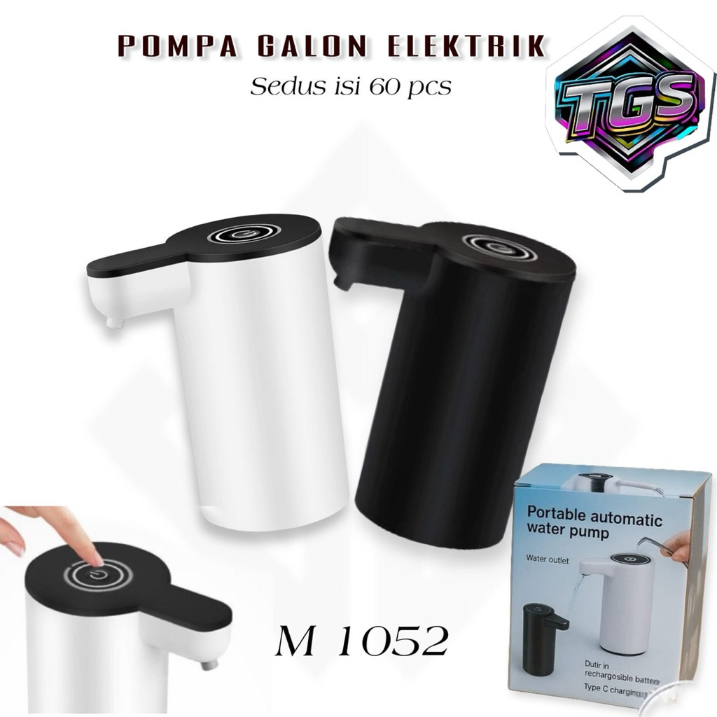 Pompa Galon Elektrik Otomatis Rechargeable Type C