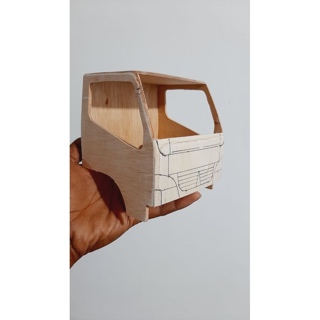 KABIN miniatur truk mentahan skala 14
