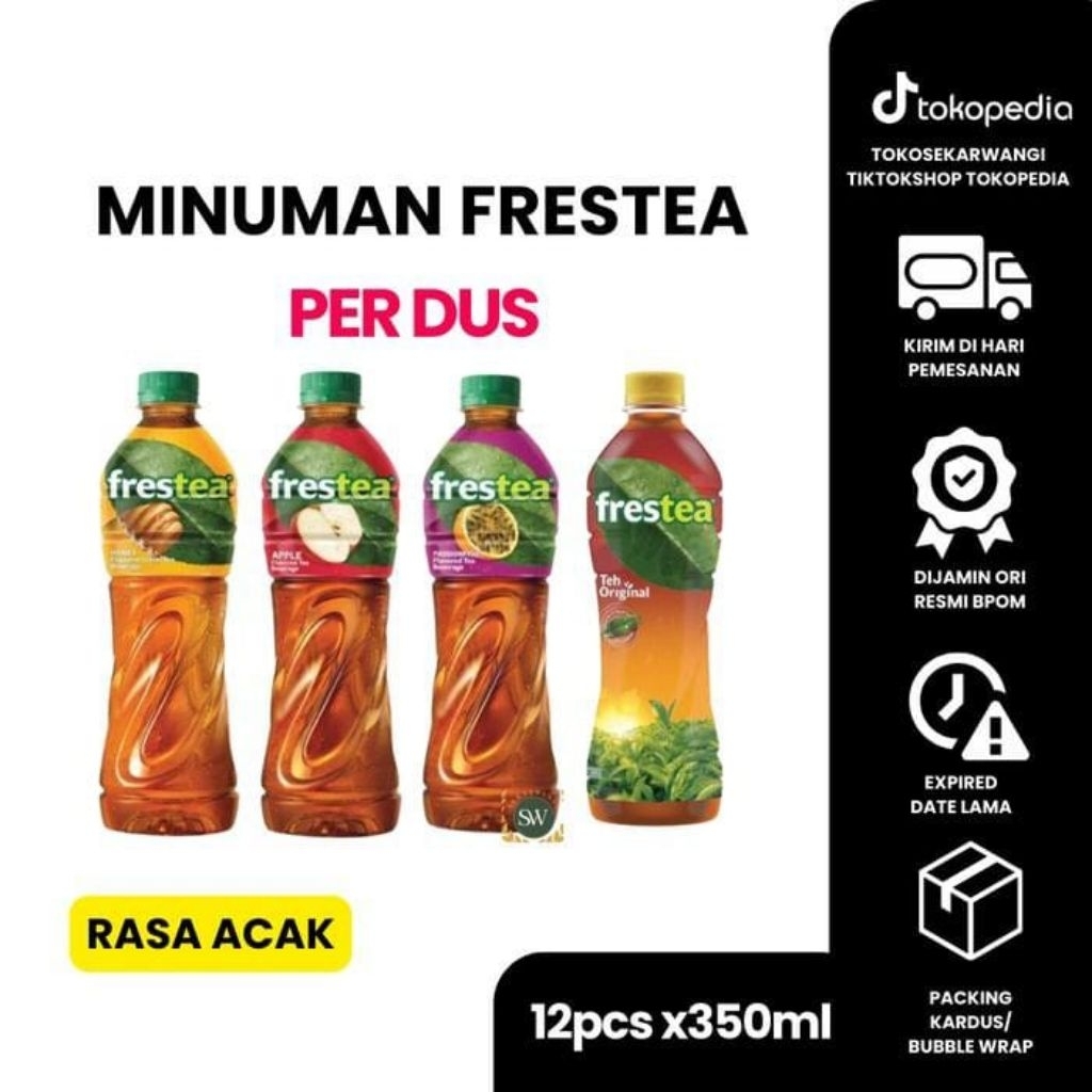 Frestea 1dus isi 12pcs kemasan 350ml rasa random
