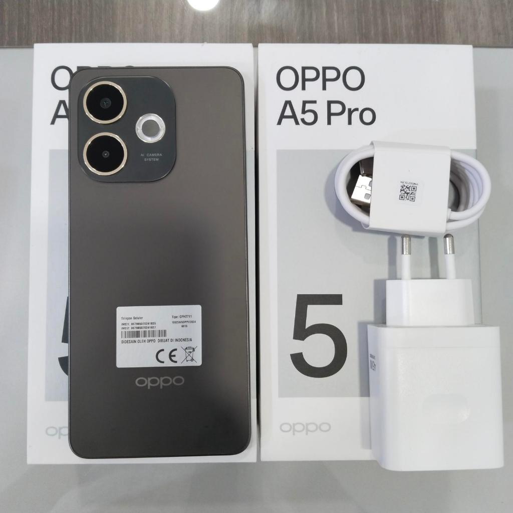 OPPO A5 Pro 4G 8GB/256GB COKELAT MOKA| NFC | 5800 mAh Battery | Ex Demo - Garansi Resmi