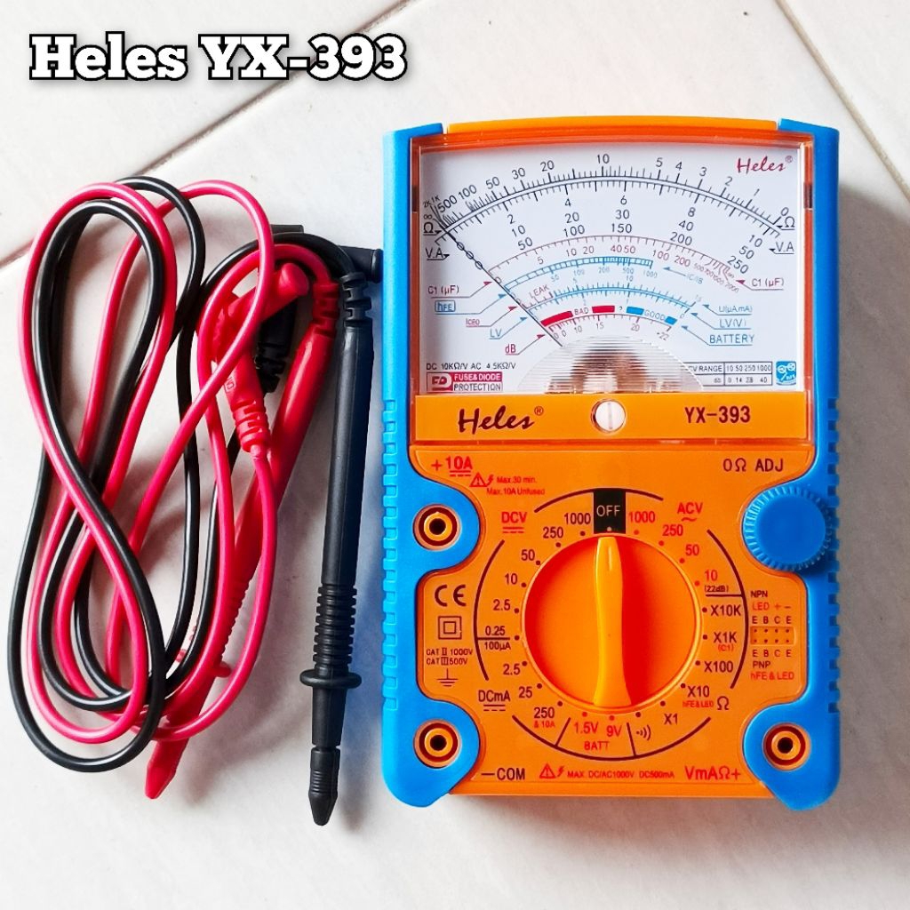 Multitester Heles Analog YX 393 Avometer analog heles yx 393
