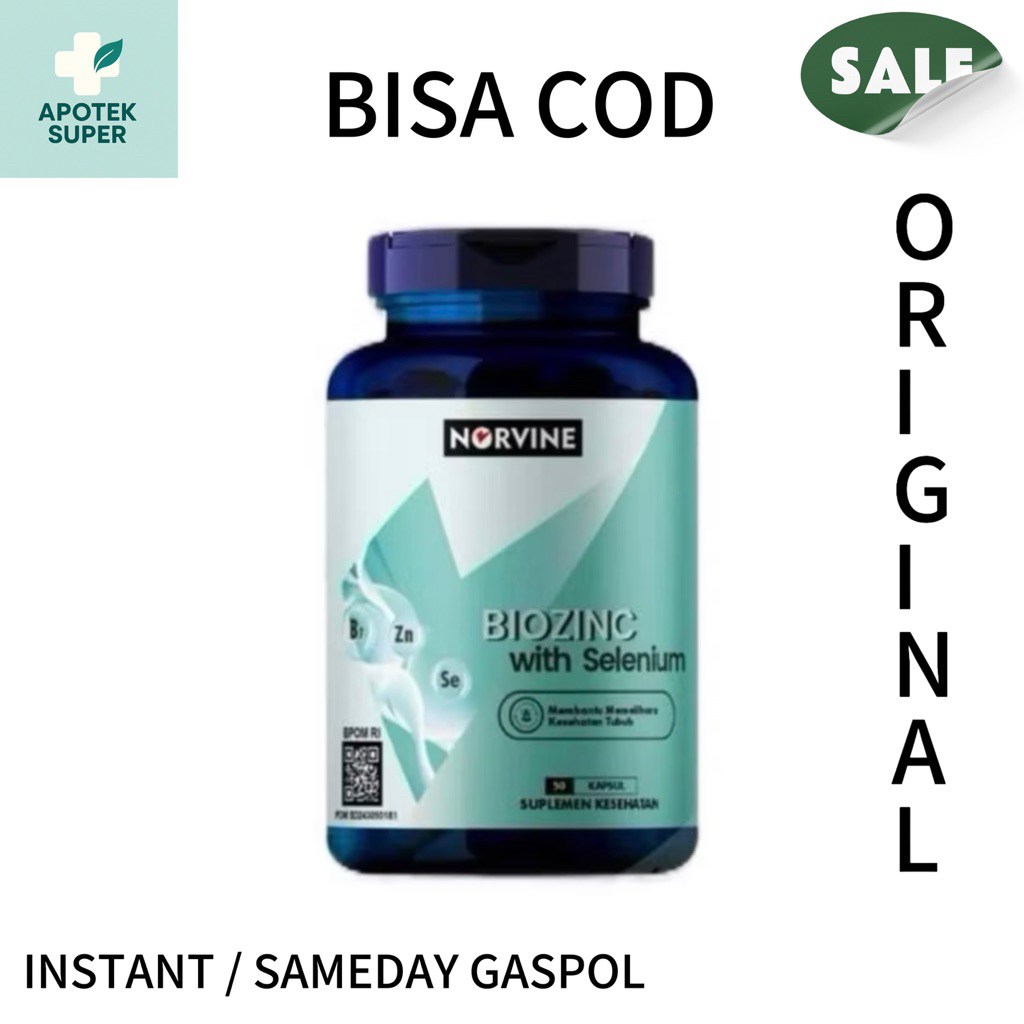 Norvine Biozinc (Biotin Zinc Selenium) Isi 50 Tablet