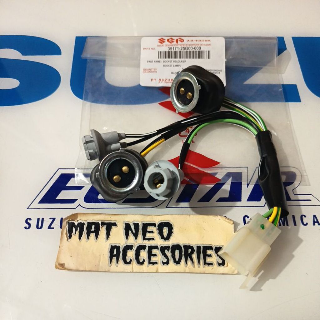 kabel soket fiting lampu depan satria Fu old Thailand 2005-2008 original SGP 35171-25G00