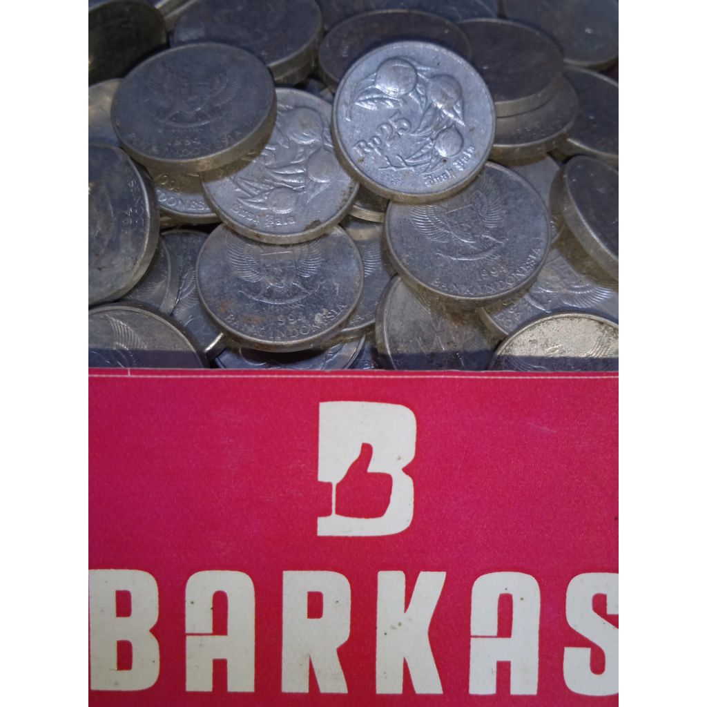 Koin 25 rupiah buah pala tahun 1994