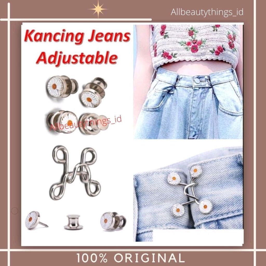 Kancing pengecil jeans Kancing Kait Celana Kancing pengecil celana