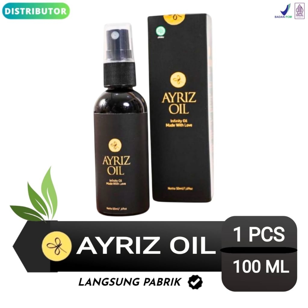 ORIGINAL Ayriz Oil Travel Size 100ml - Minyak Balur Nusantara Minyak Urut - Minyak Terapi Herbal & M