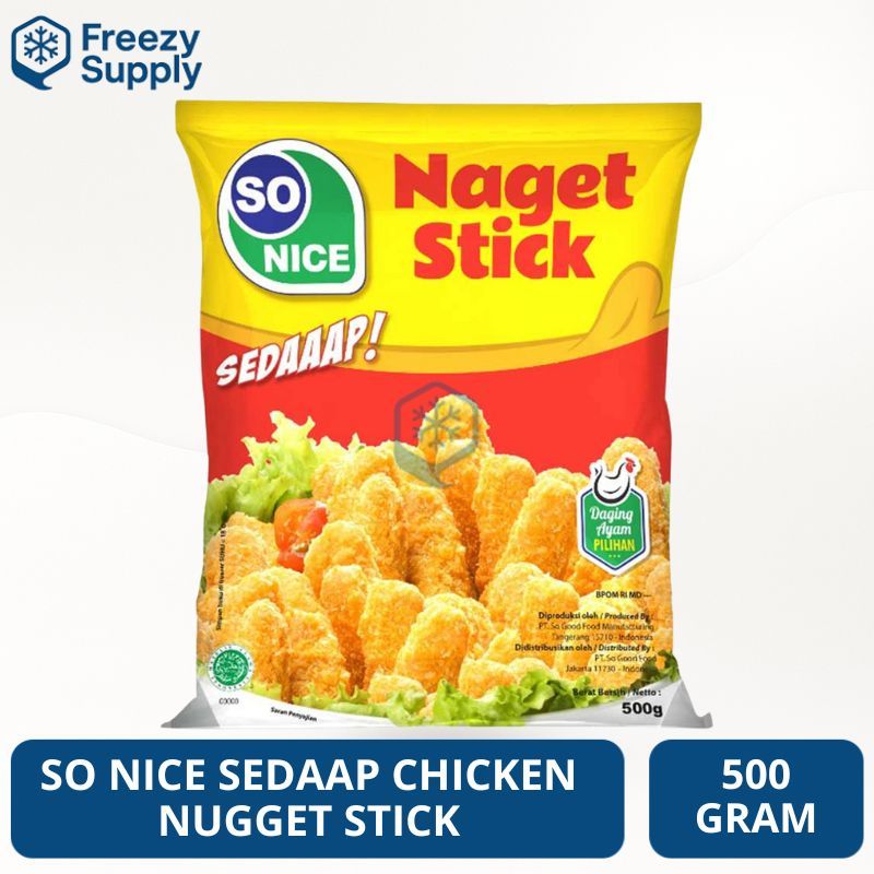 So Nice Sedap Chiken Nugget Stick 500 Gram
