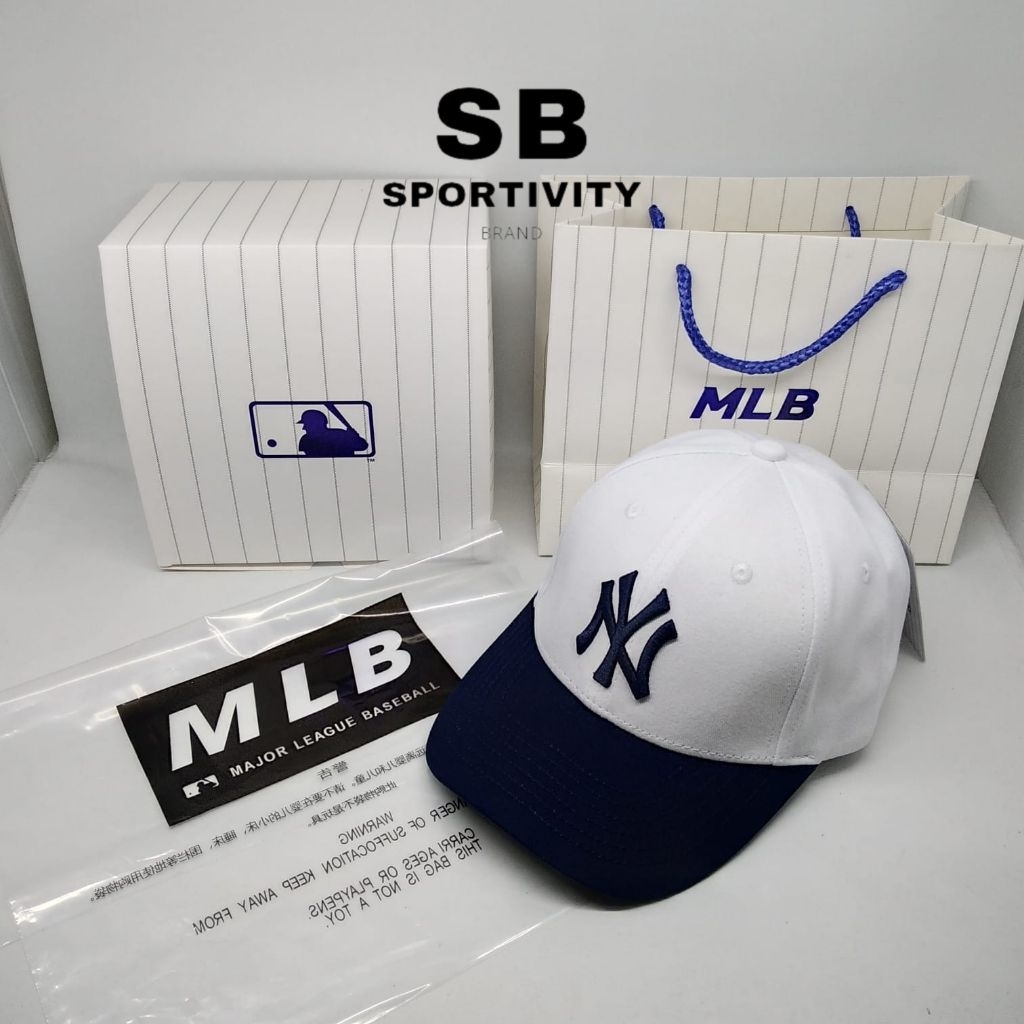 Topi NY MLB Cap Classic White Navy