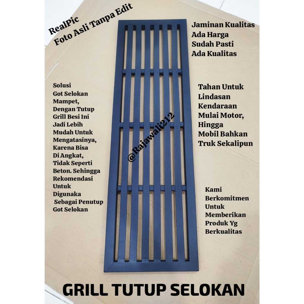 Grill Besi Penutup Got Selokan Pengganti Beton Antisipasi Saluran Tersumbat