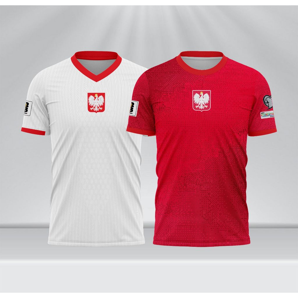Jersey Polandia Home Away 2025 Kualifikasi Piala Dunia 2026 Full Printing
