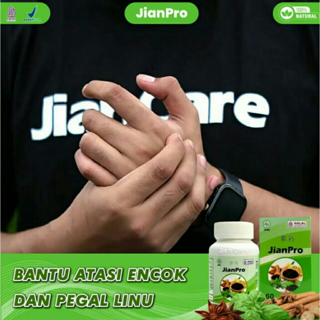 Jian Pro - Obat Herbal Meredakan Encok & Pegalinu Original BPOM