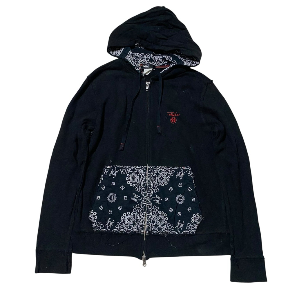 Futura laboratories bandana paisley zip hoodie