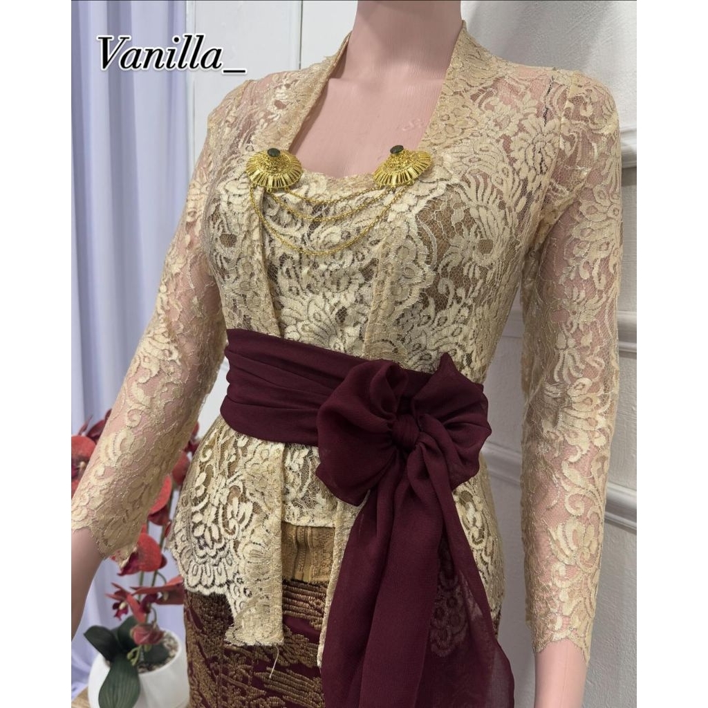 (Kebaya saja) - kebaya bali jadi SEMIFRANCE METALIK PREMIUM atasan baju // KEBAYA WISUDA