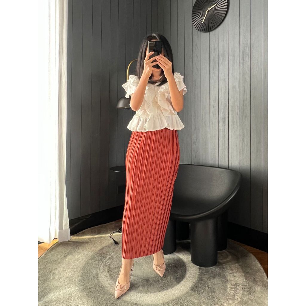 Rok Plisket Span Panjang Hyget Premium / Rok Span Plisket BB / Rok Span / Rok Plisket / Rok Bodycon