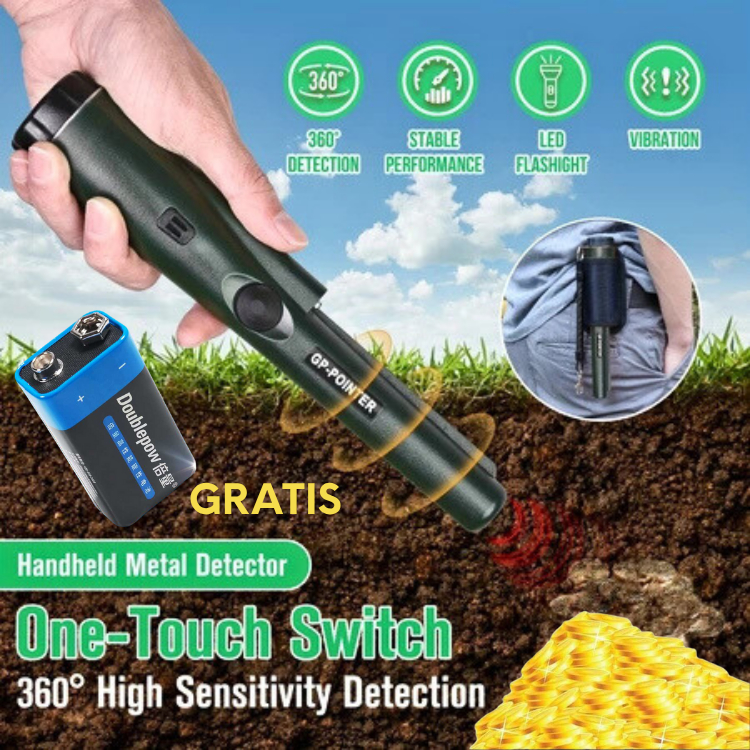 START GP-Pointer Detektor Logam EMas Perak Dalam Tanah Jarak Jauh Metal Garrett Tahan Air