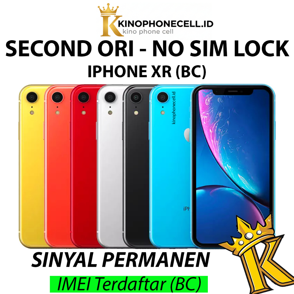BC IP XR Second Beacukai BC Bekas 64GB 128GB 256GB kinophonecell