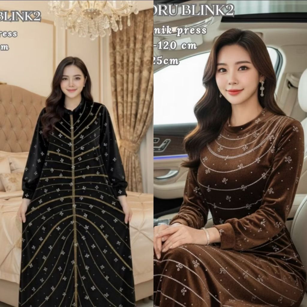 DRESS VELVET BLING2 LENGAN PANJANG OVERSIZE TERMURAH / DRESS BLUDRU VIRAL TERBARU / DRESS JUMBO BEST