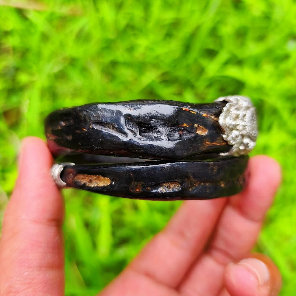 Gelang Akar Bahar Merah Batang Hitam Polos Variasi Alpaca Asli Berkualitas / Akar Bahar Asli