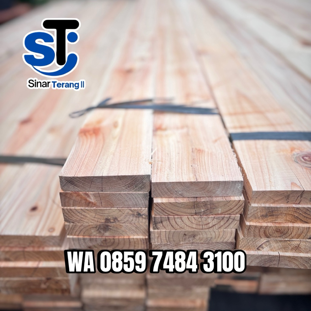 Kayu Jati Belanda 1,8x8 - 2 Meter | Papan Kayu Jati Belanda | Kayu Sauna | Wood Sauna | Kayu Jati Be
