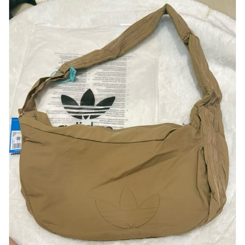 Adidas Big Hobo Sling Bag Large - Tas Selempang Wanita ORIGINAL (Brown Latte)