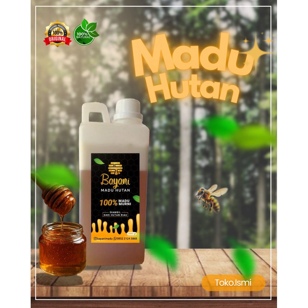 MADU SIALANG HUTAN LIAR SIALANG RIAU 500GRAM APISDORSATA RIAU MADU HUTAN SUMATERA ASLI MURNI