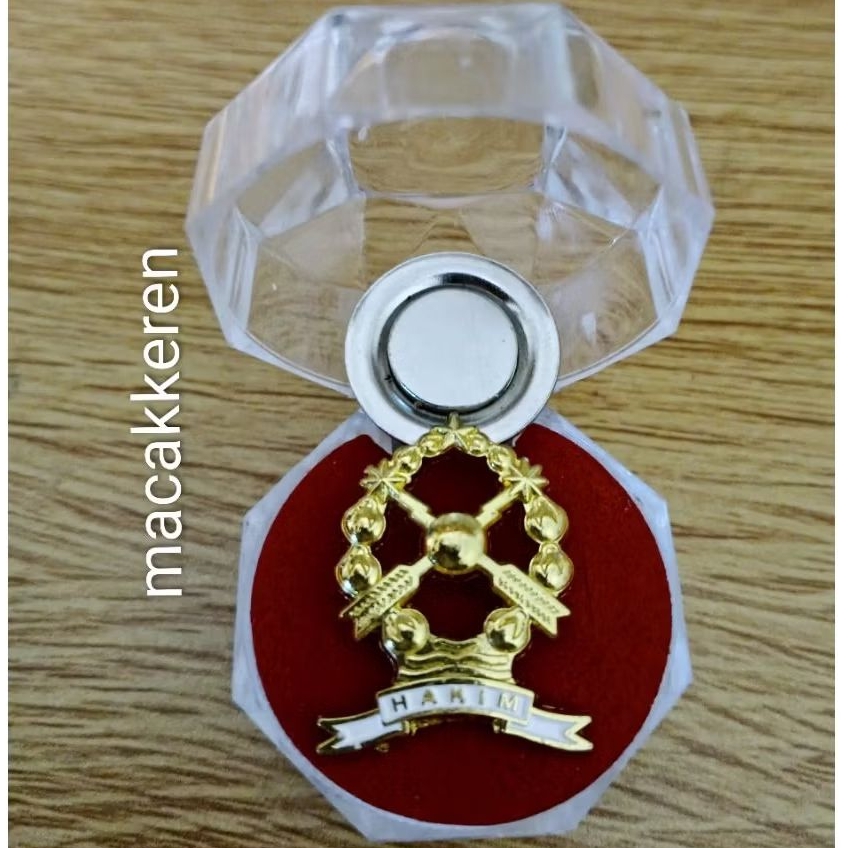 PIN HAKIM Cakra Magnet Cerah Mengkilap - Free Box