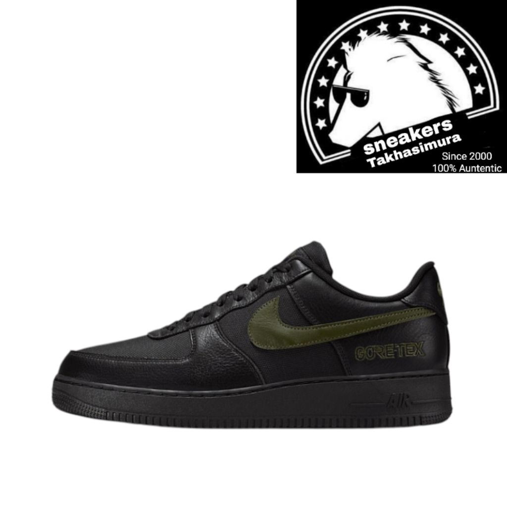 Air Force 1 Low Goretex Black Khaki Size 45.5