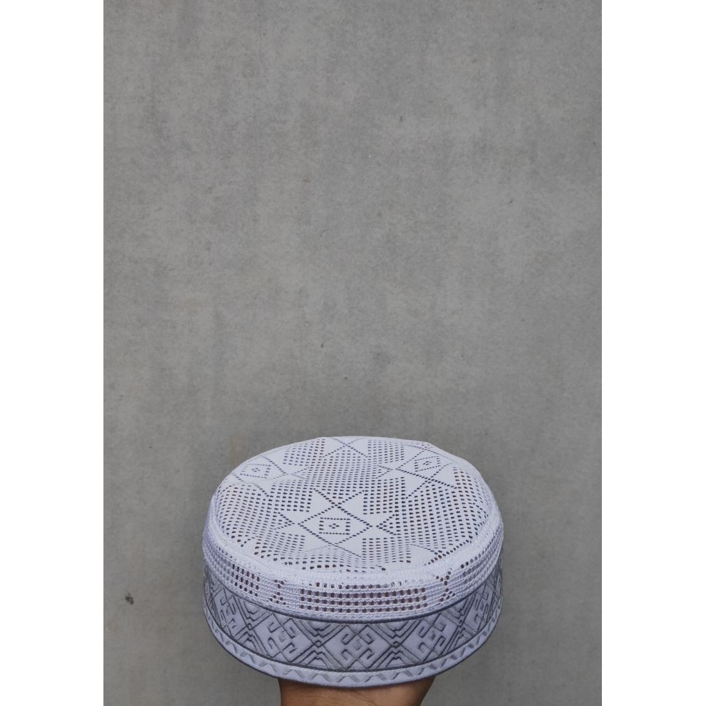 TERBARUkopiah hajir marawis , peci surut 3 jari/5cm,kopiah jaring lulu