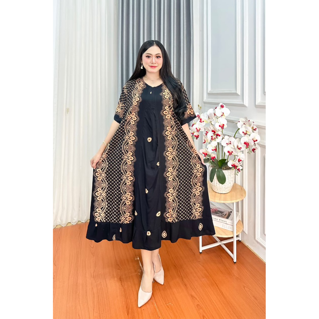 Dress Elita /Dres 3/4/Dress rayon premium /Dress viral