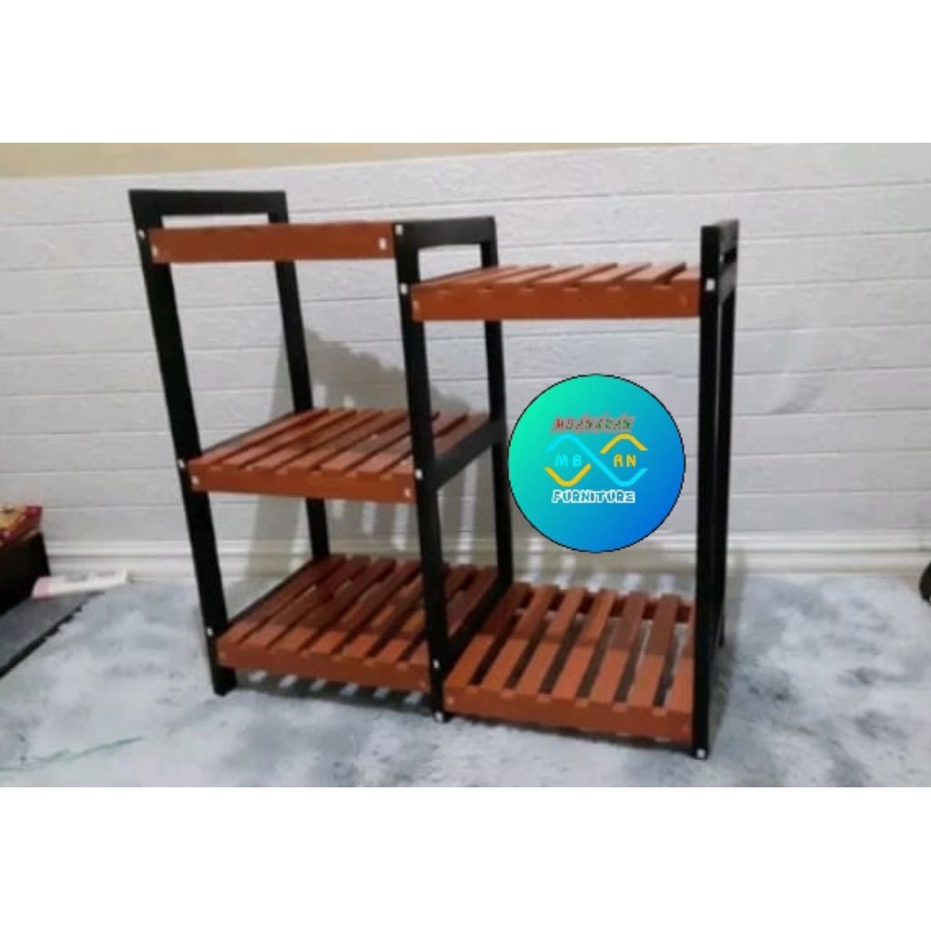 Rak Kayu Rice Cooker/Galon Serbaguna Murah