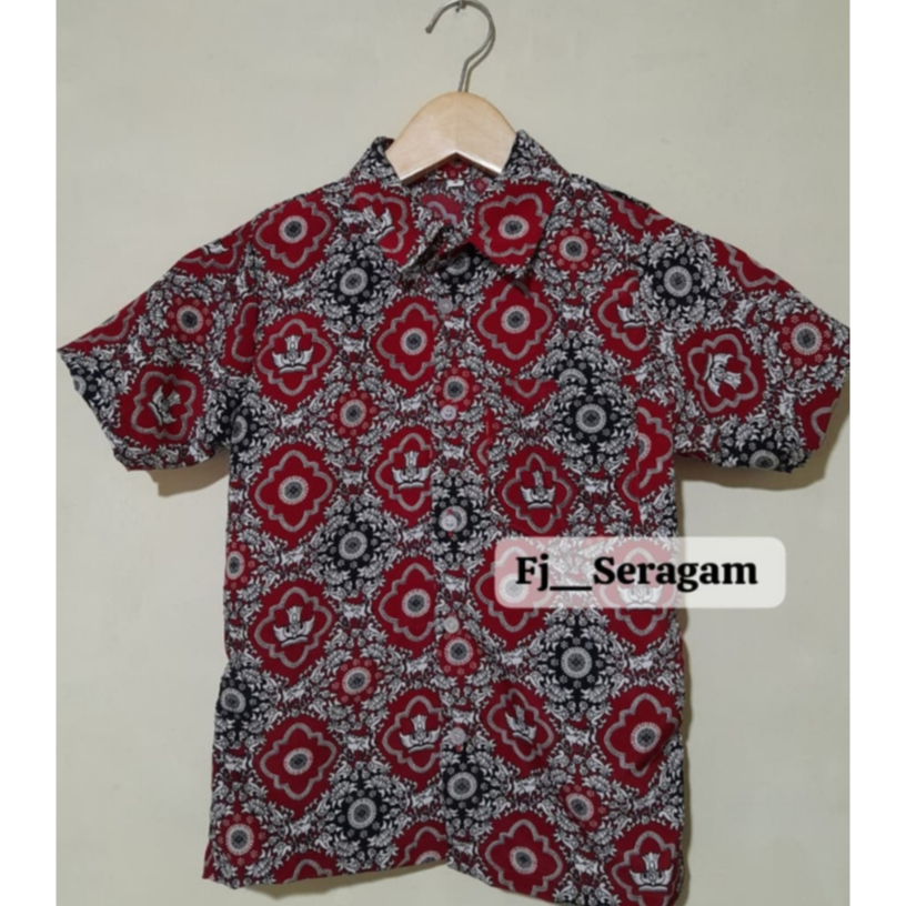 SERAGAM BATIK ANAK SD TANGAN PENDEK // BATIK TUNAS HARAPAN