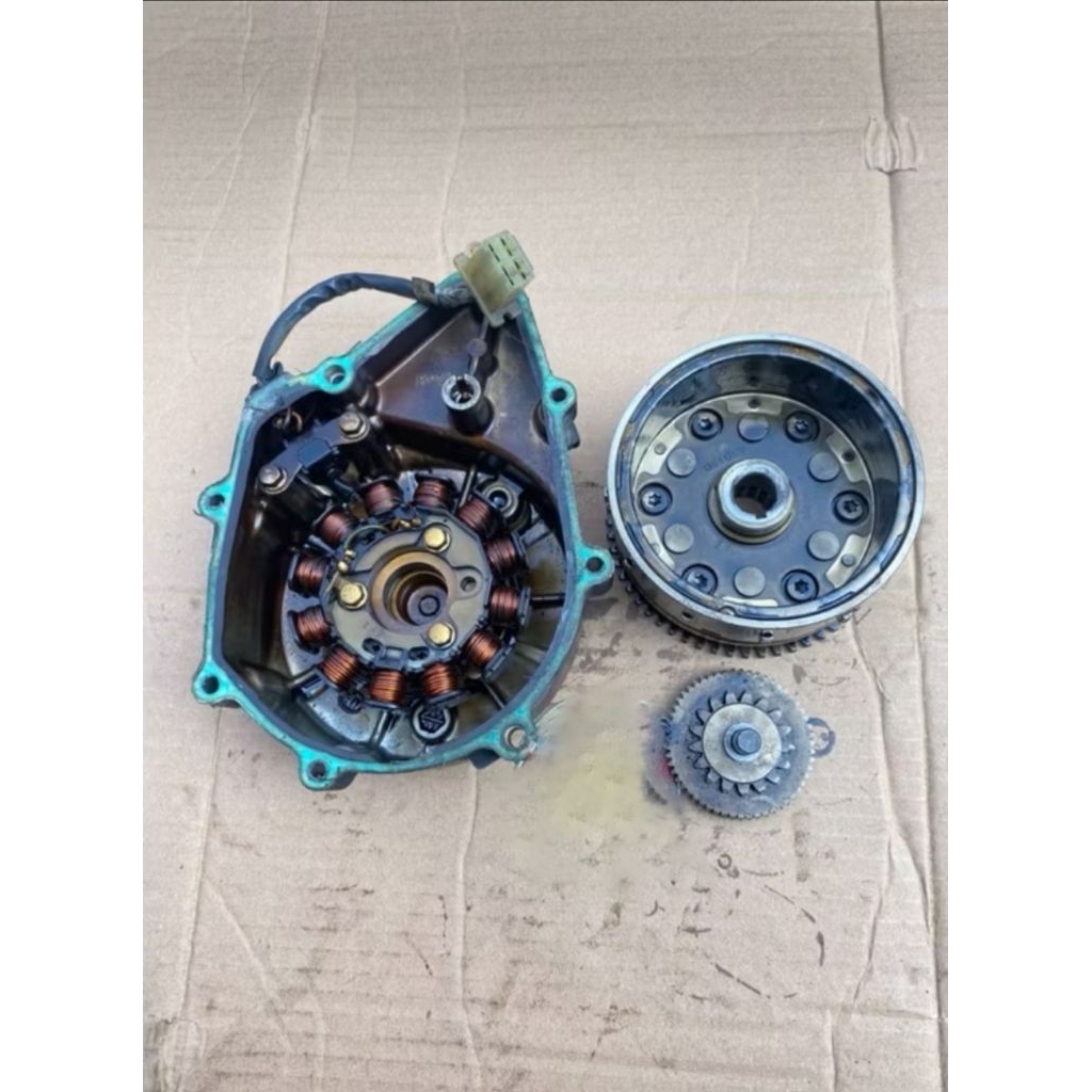 Pengapian kelistrikan spull spul bak blok block kiri magnet magnit oneway one way new supra x 125 fi