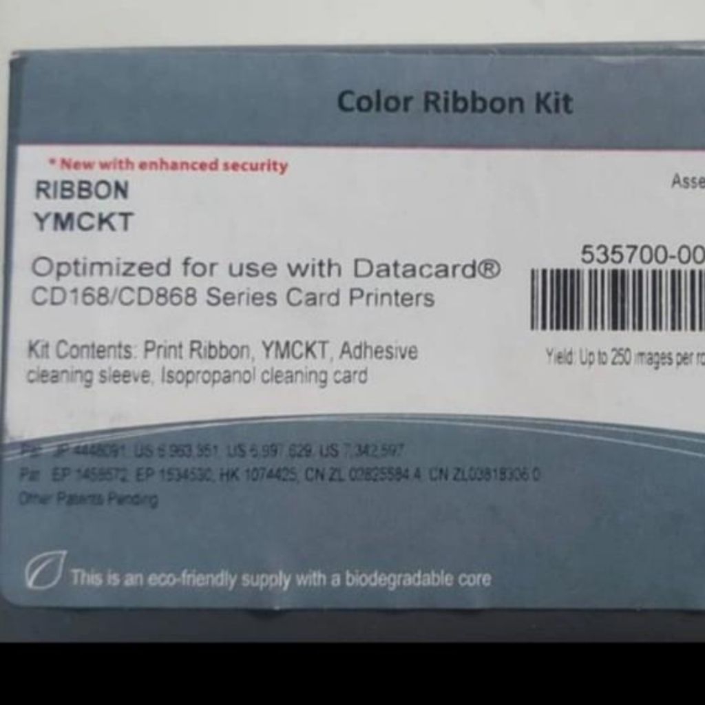 DATACARD YMCKT COLOR RIBBON KIT for SD160 Card Printer ORIGINAL