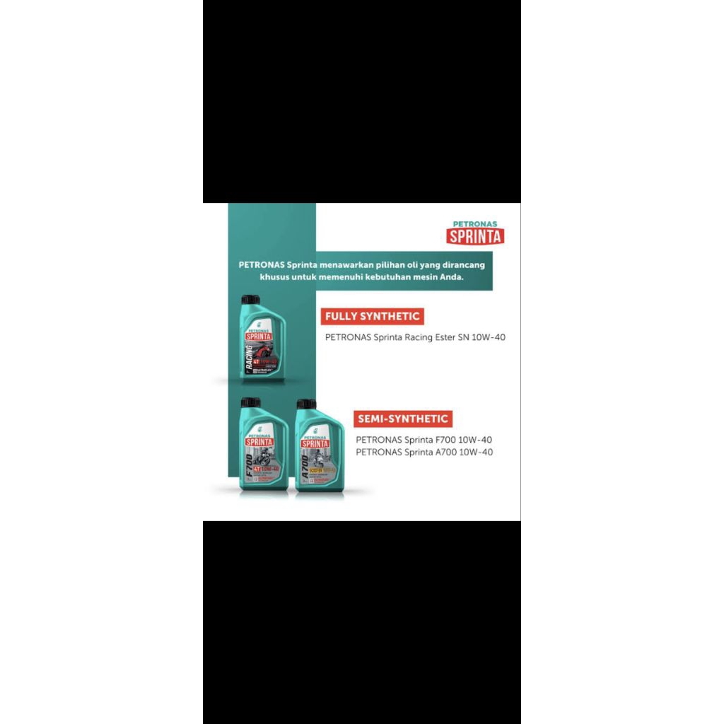 Oli Petronas Sprinta F100